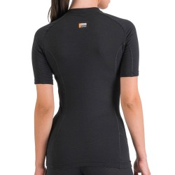 женская термофутболка с длинным рукавом Sportful 2nd Skin W Tee чёрная